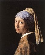 Girl with a Pearl Earring er VERMEER VAN DELFT, Jan